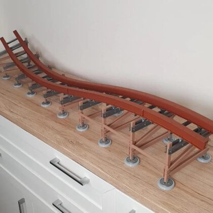 Hybrid Coaster - Wavy Track