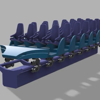 Mako Roller Coaster Train – SeaWorld