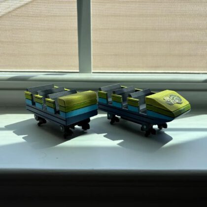 Steel Eel Roller Coaster Model - SeaWorld Morgan Hypercoaster